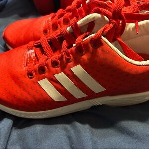 Adidas Crimson and Ivory Athletic Shoes